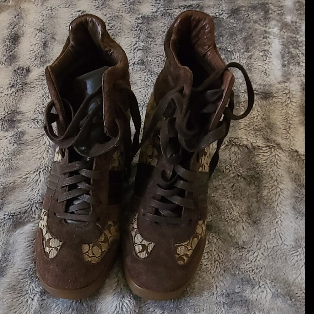 COACH WEDGE SNEAKERS